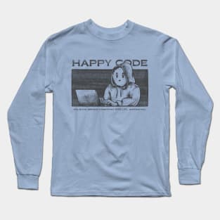 Hacker - Happy Code Long Sleeve T-Shirt